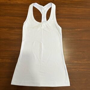 lululemon, cool racerback tank top nulu, pastel blue, size 2